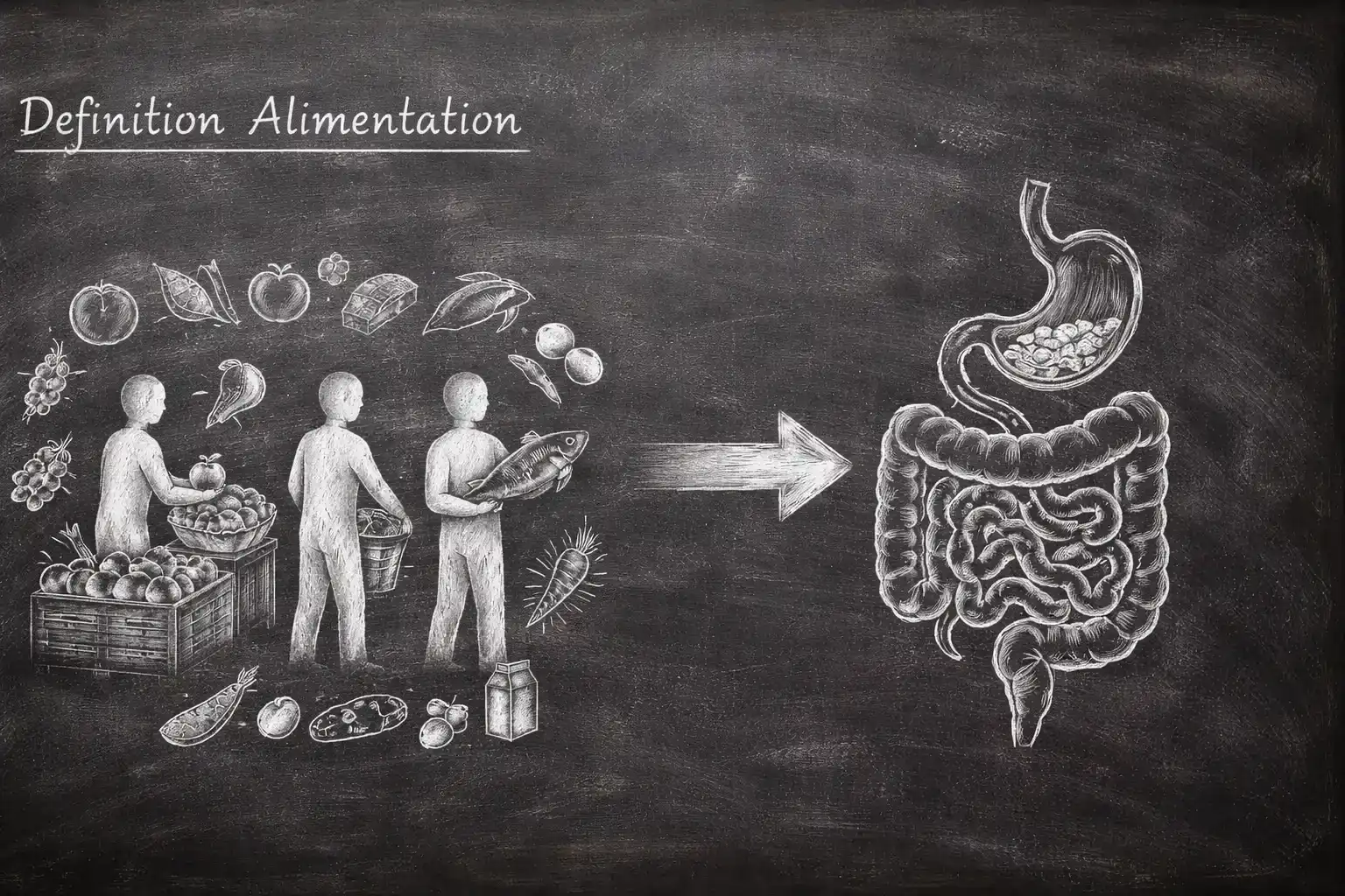 alimentation définition schéma tableau noir