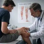 douleurs derrière genou et mollet consultation