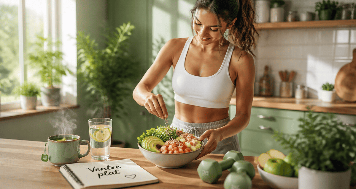 bruler les graisses ventre femme salade