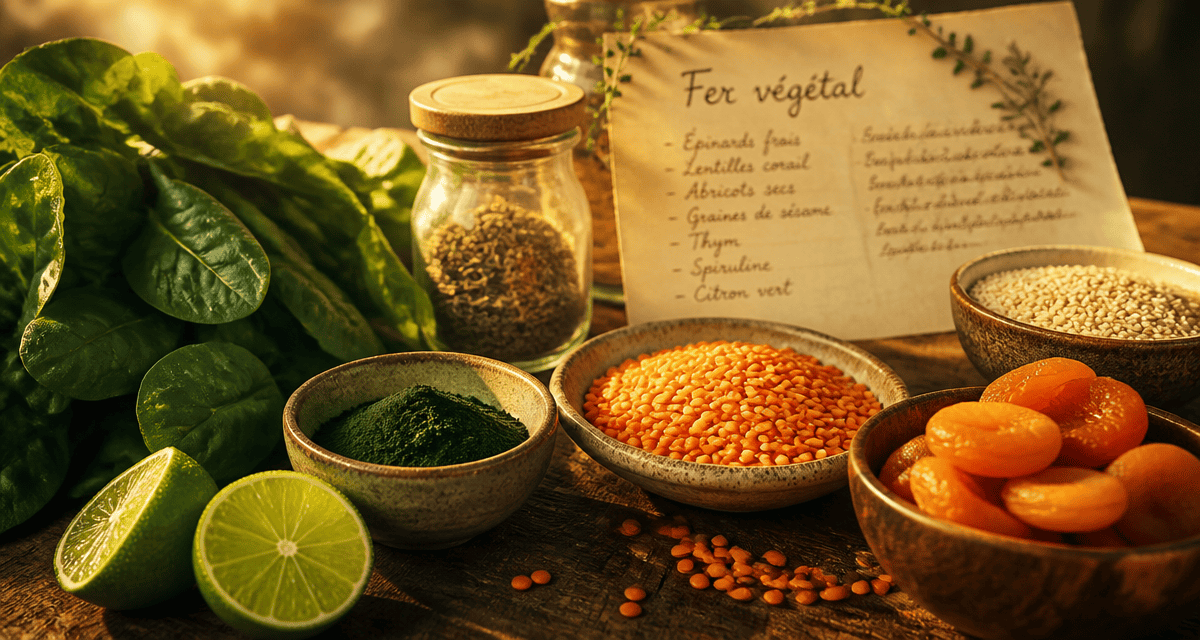 fruits et legumes riches en fer en composition