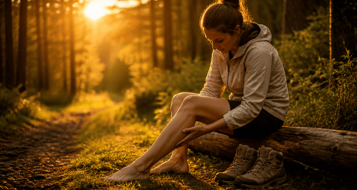 mal aux jambes apres avoir beaucoup marche en foret