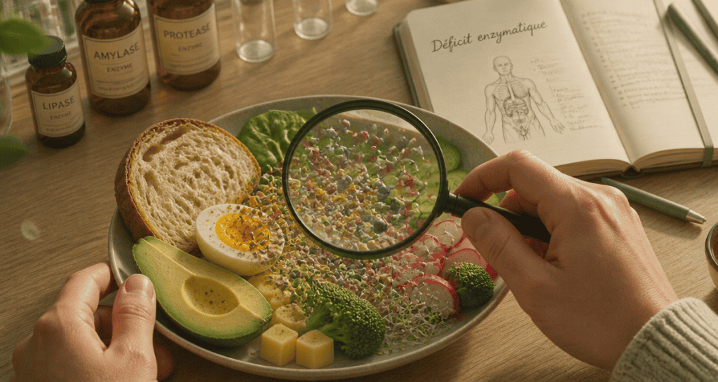 manque d enzymes digestives symptomes plat loupe