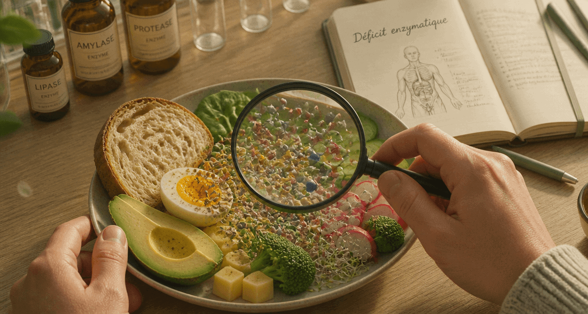 manque d enzymes digestives symptomes plat loupe