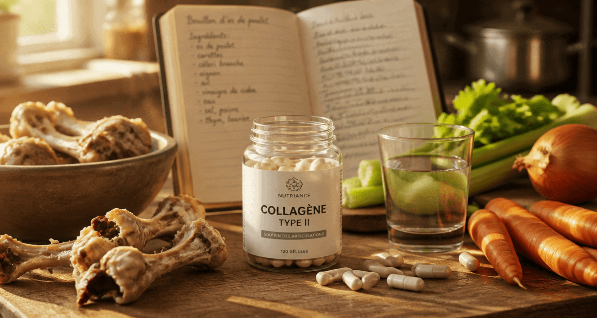meilleur collagene type 2 gélules os poulet légumes