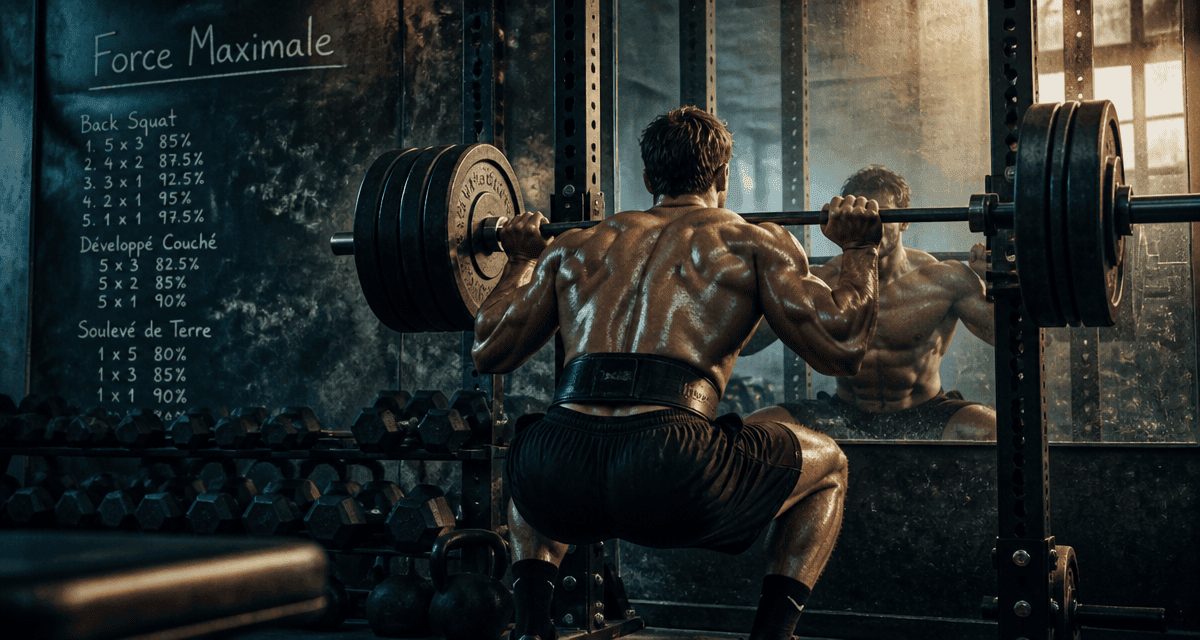 musculation pour la force squat miroir
