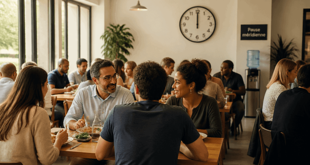 pause méridienne def salariés cantine