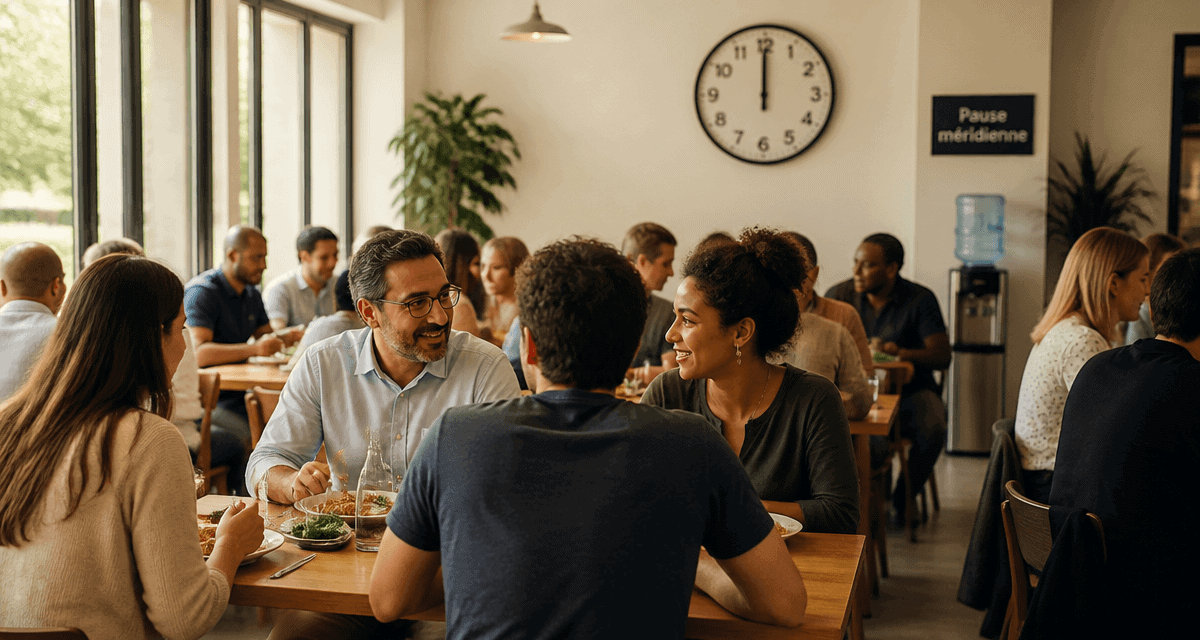 pause méridienne def salariés cantine