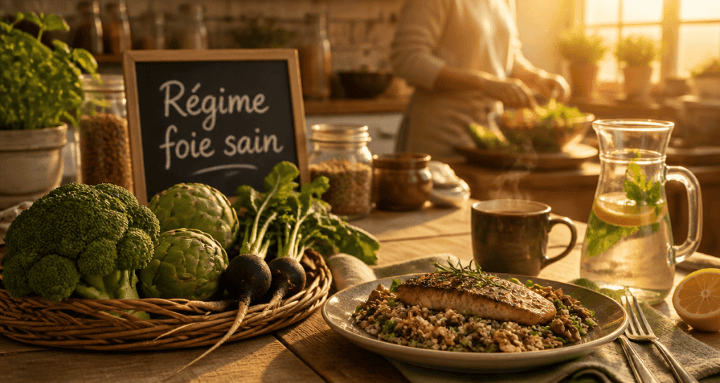 regime pour le foie gras table aliments sains