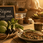 regime pour le foie gras table aliments sains