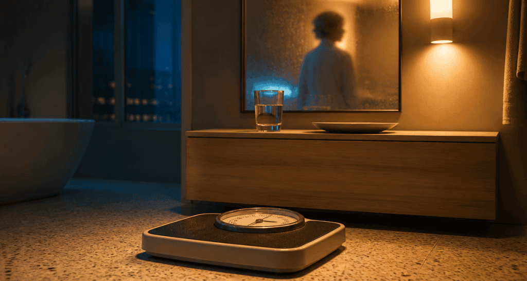 si on se peser le soir combien enlever balance