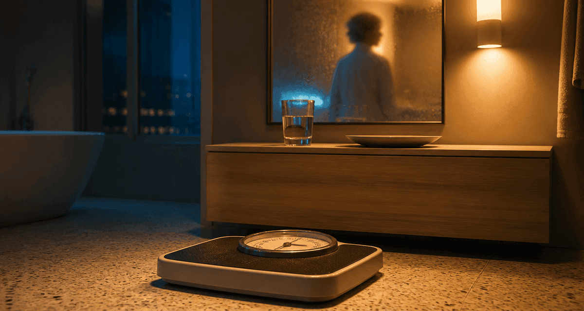 si on se peser le soir combien enlever balance