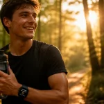 hormone du bonheur sport jeune coureur forêt