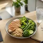 Maigrir vite et bien assiette équilibrée cuisine moderne
