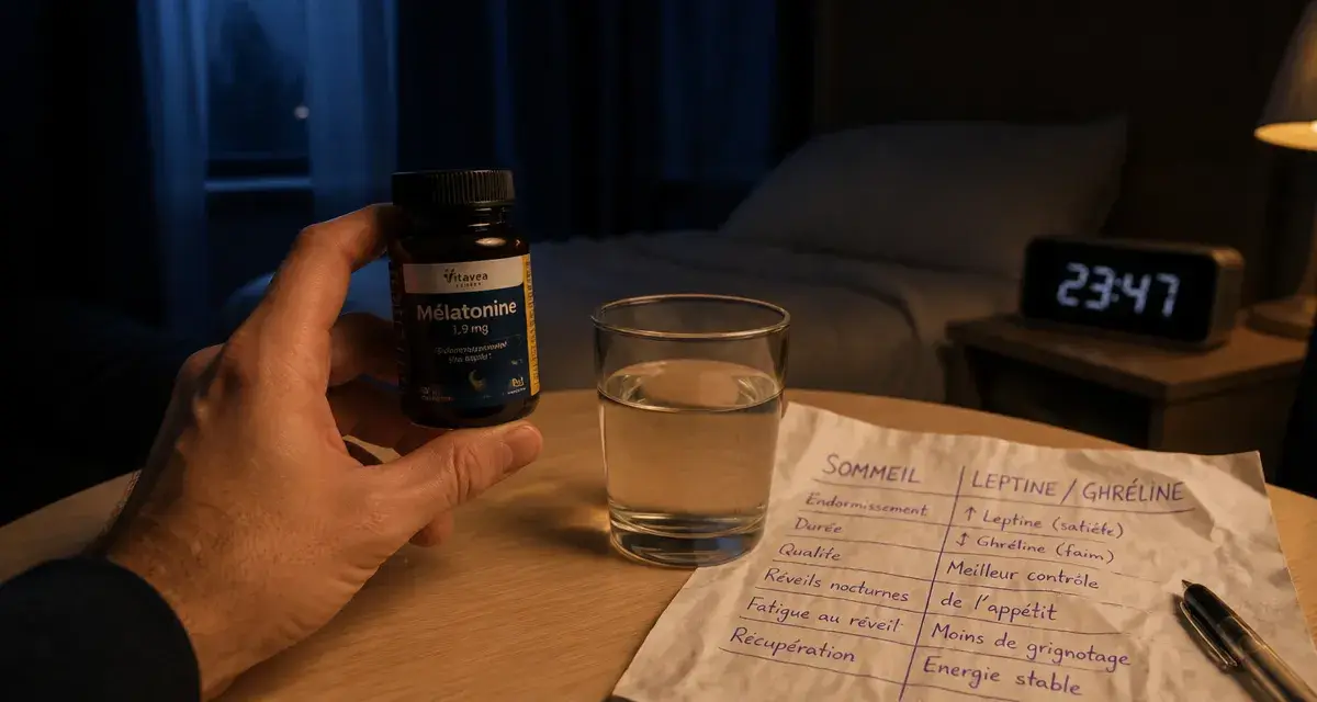 Melatonine effets secondaires prise poids, flacon et sommeil au coucher