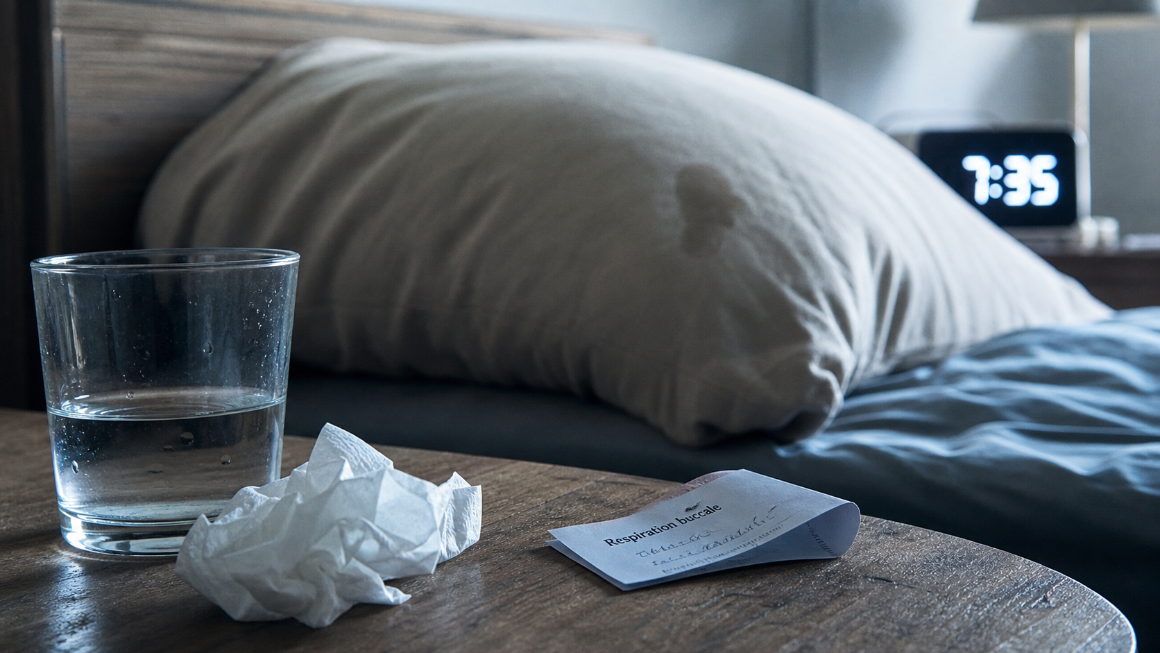 Pourquoi je dors la bouche ouverte : respiration buccale, oreiller humide