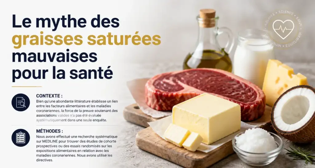 Le mythe des graisses saturées mauvaises pour la santé