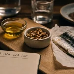 Acide gras omega 3 ALA EPA DHA : sources (colza, noix, sardines)
