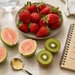 Classement fruit vitamine C : goyave, kiwi, orange, jus de citron