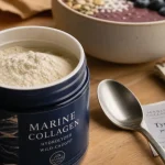 Collagene marin hydrolyse type 1 en poudre, peptides et étiquette Type I