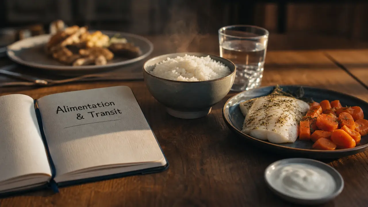 Dolichocôlon aliment à éviter : riz, carottes cuites, poisson, yaourt, eau