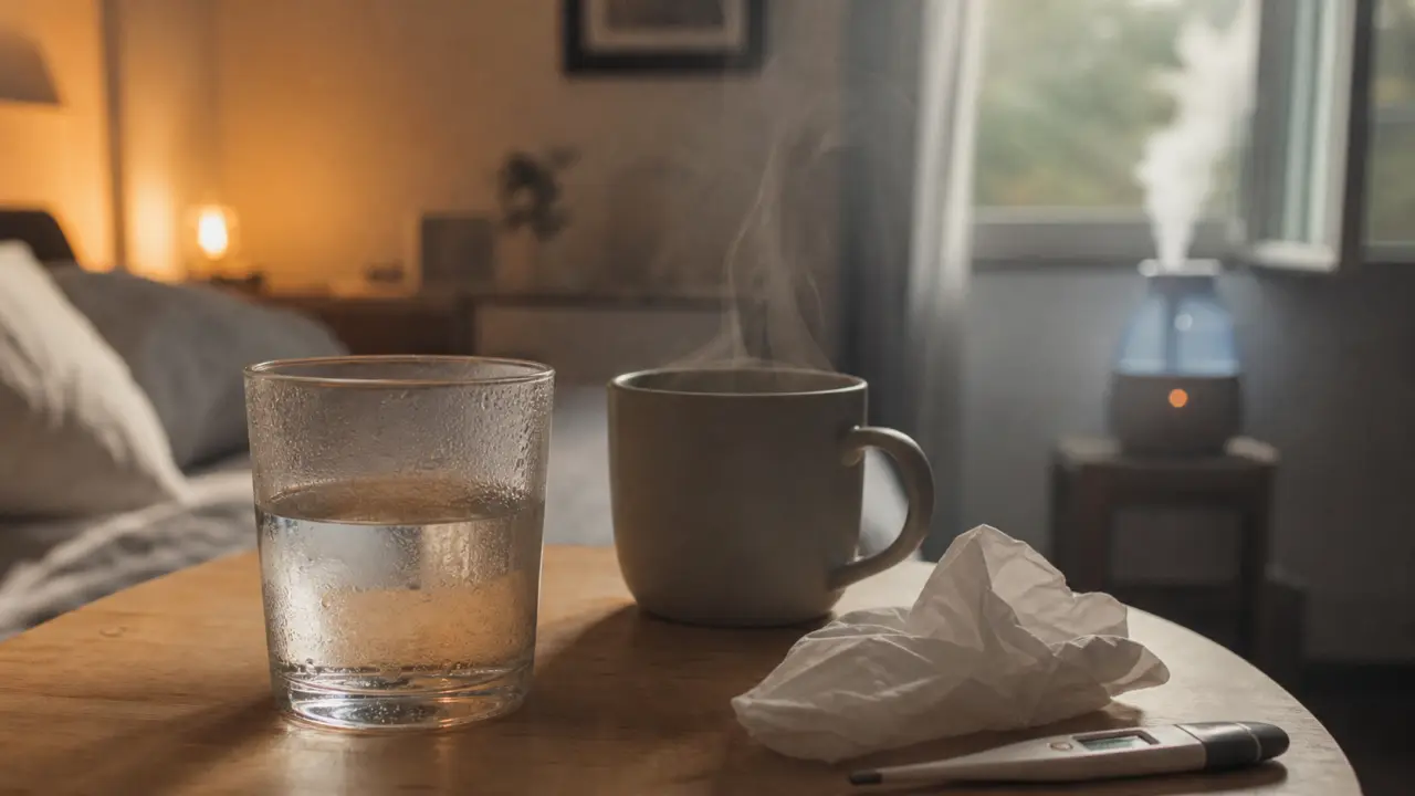 Extinction de voix : que faire, repos vocal 48 heures, eau tiède et humidité