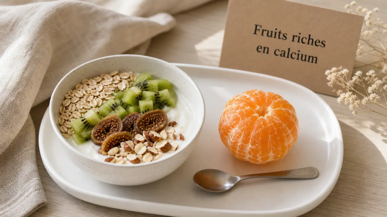 Les fruits riches en calcium : yaourt et fruits riches en calcium