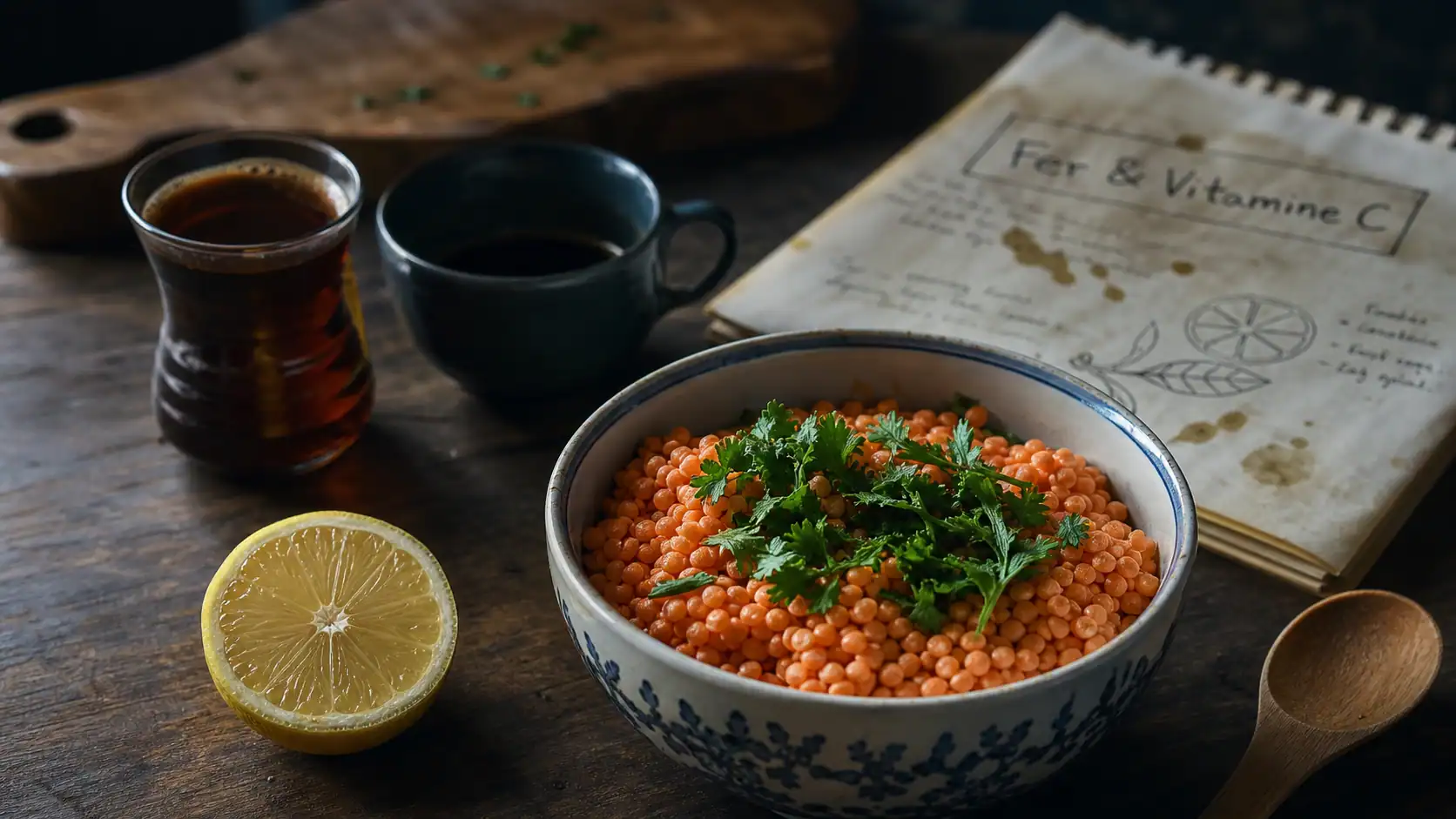 Liste d aliments riche en fer : lentilles, citron et boissons pour optimiser l’apport