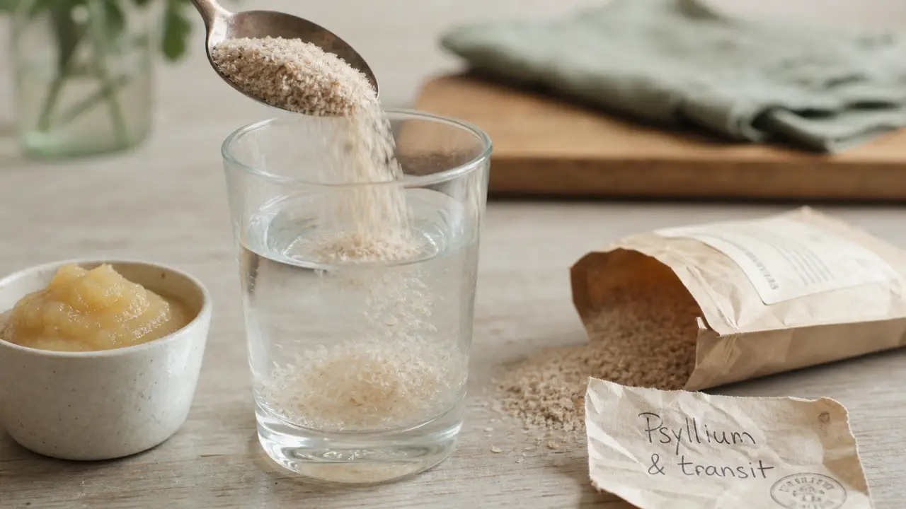 Psyllium c est quoi : tégument blond dans l’eau, transit et précautions