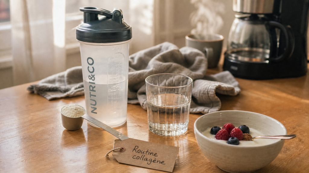 Quand prendre le collagene matin ou soir : routine collagène au petit-déjeuner