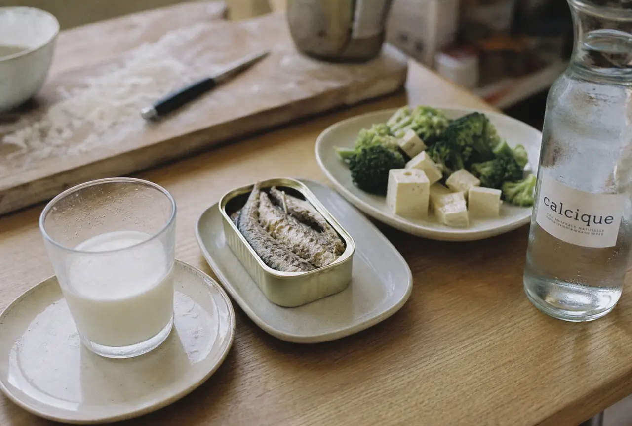Quel aliment contient du calcium : laitages, sardines, tofu et eau minérale calcique