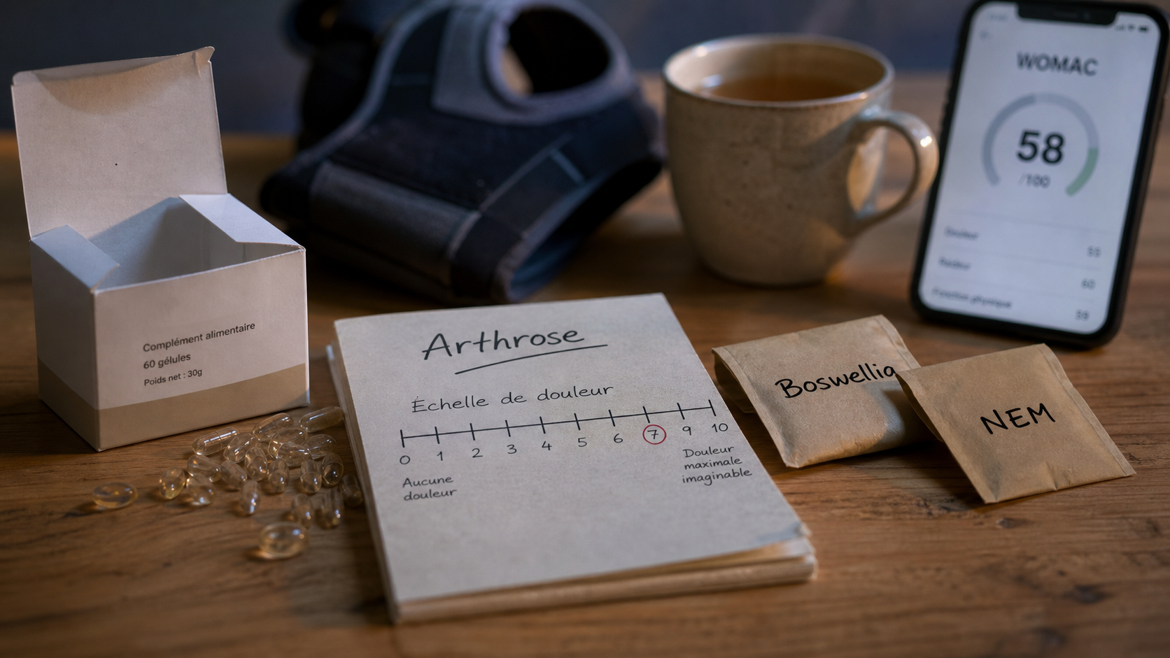 Quel est le meilleur complement alimentaire contre l arthrose : Boswellia, NEM, capsules