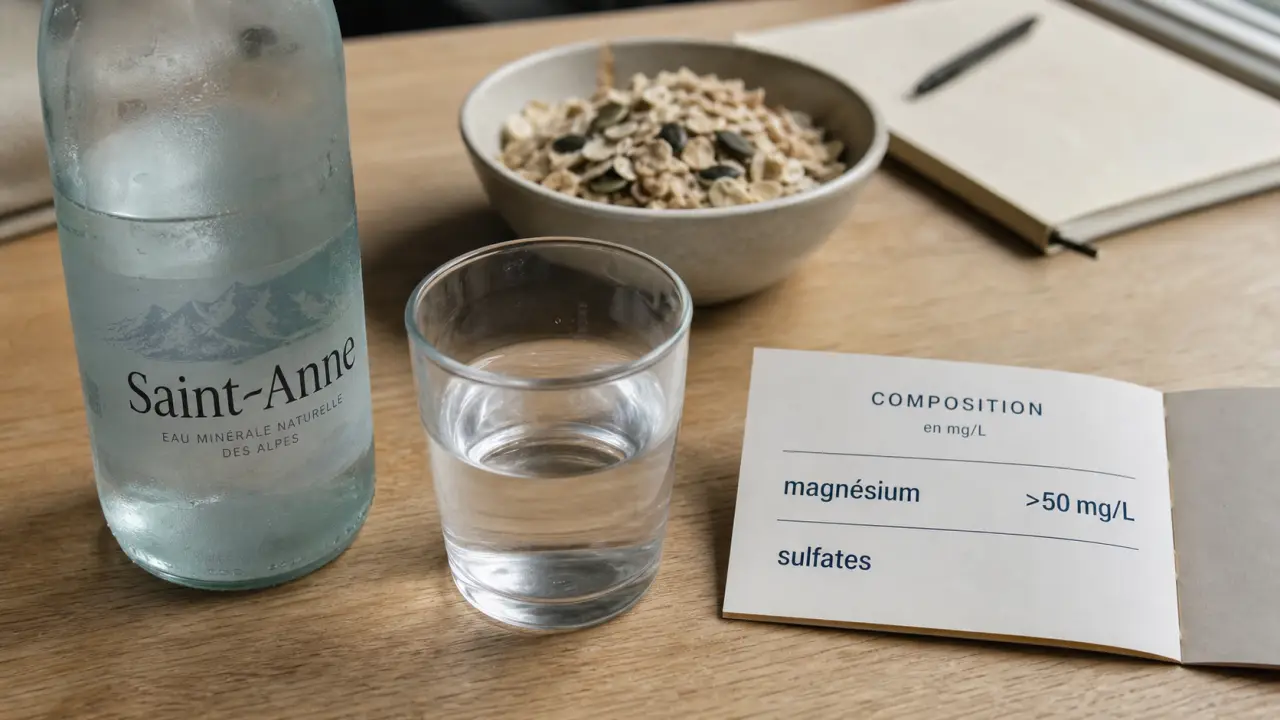 Eau constipation : magnésium, sulfates et 1,5 L pour relancer le transit