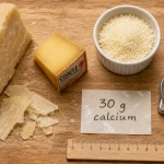 Fromage calcium : parmesan, portion 30 g