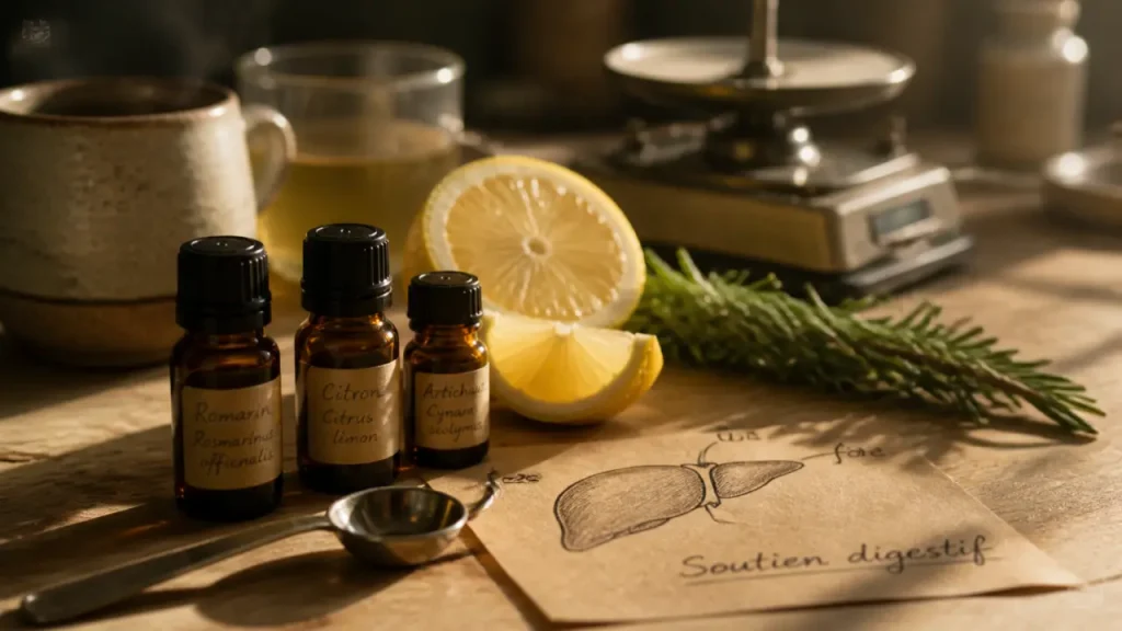 Cholestérol et huiles essentielles : foie, synergies et précautions à connaître