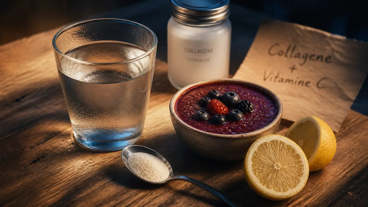 Pourquoi prendre du collagène : poudre, vitamine C, peau et articulations