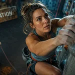 Préparation mentale escalade : grimpeuse concentrée, respiration et focus