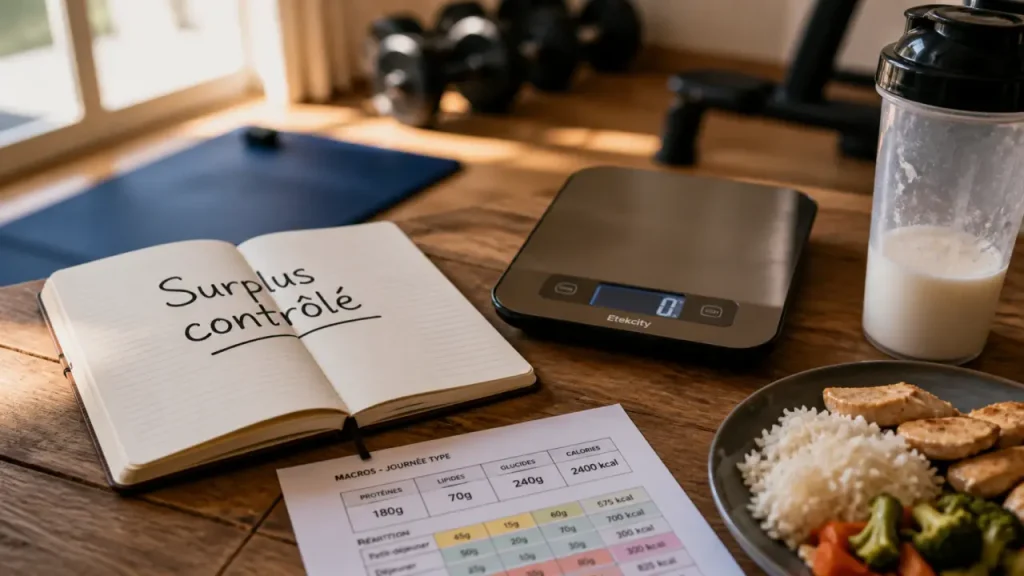 Prise de muscle sans prendre trop de gras : calories, entraînement et compléments utiles
