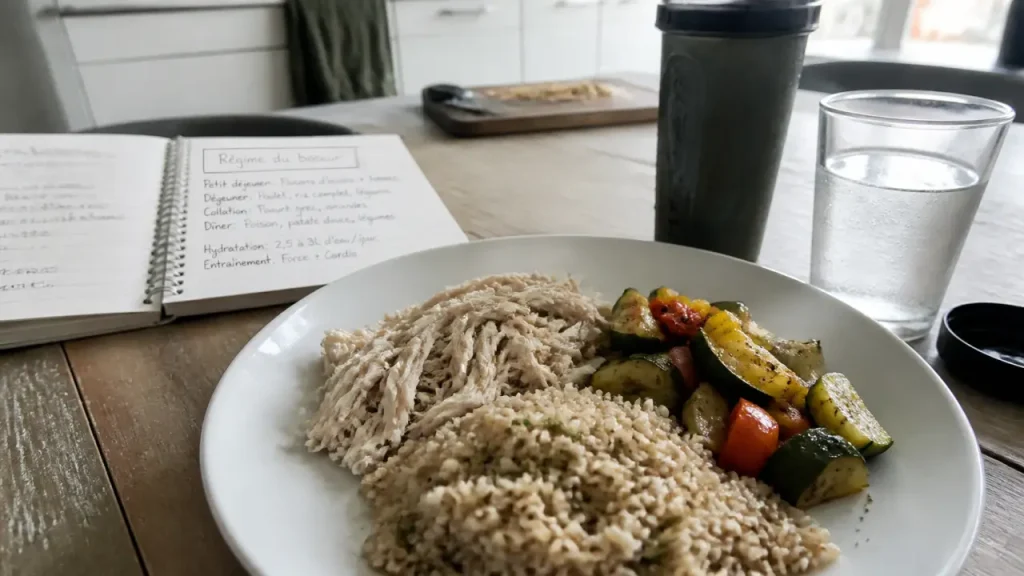 Régime du boxeur : glucides, hydratation et menus pour tenir sans fringales