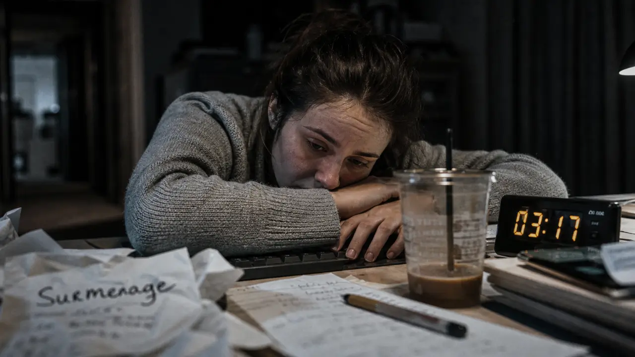 Signes du surmenage : fatigue, sommeil, réveil 03:17