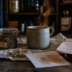 Tisane stress et phytothérapie : passiflore valériane, boîte de plantes