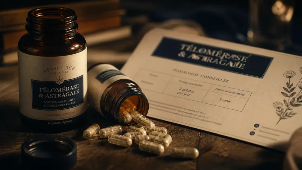 Télomérase et astragale : dosage, actifs et précautions avant d’acheter
