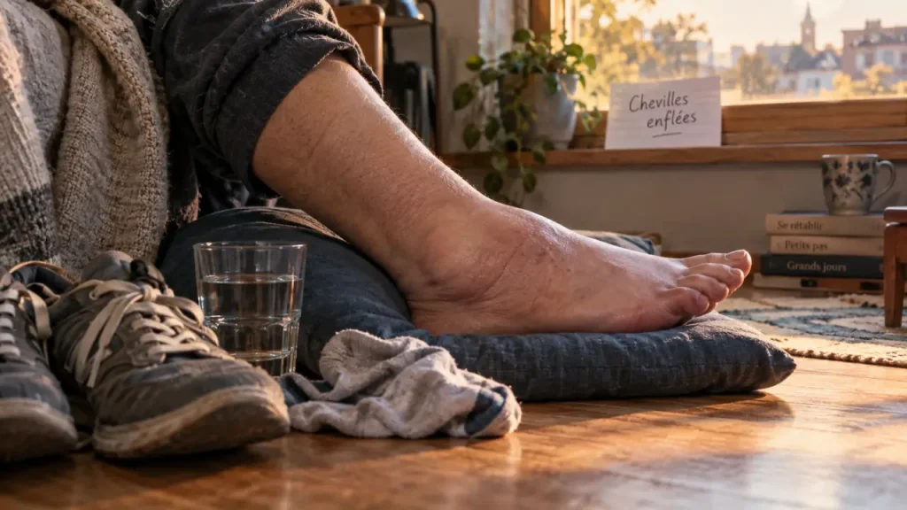 Chevilles qui enflent : souvent bénignes, mais préoccupantes si une seule gonfle