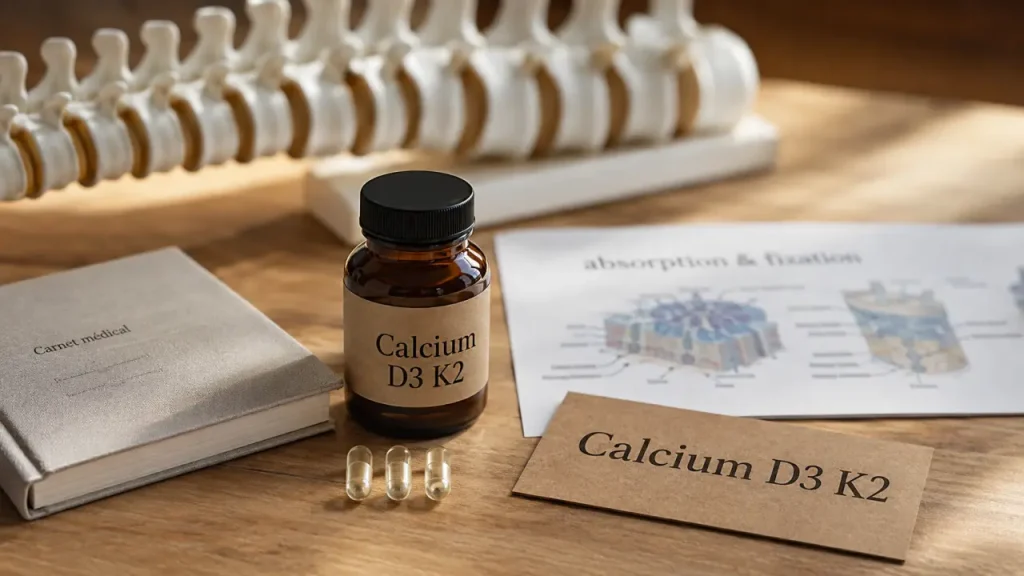 Complément calcium K2 efficace : ce que la vitamine D3 change vraiment pour les os