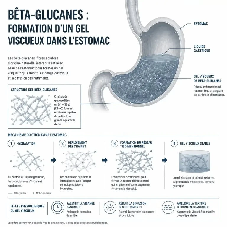 Action des bêta-glucanes du son d'avoine sur la digestion