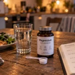 Quand prendre du magnésium : matin, soir ou avec un repas, flacon et eau près du dîner