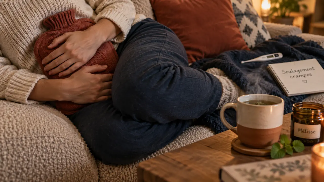 Règles douloureuses, remèdes naturels : bouillotte et infusion pour calmer les crampes