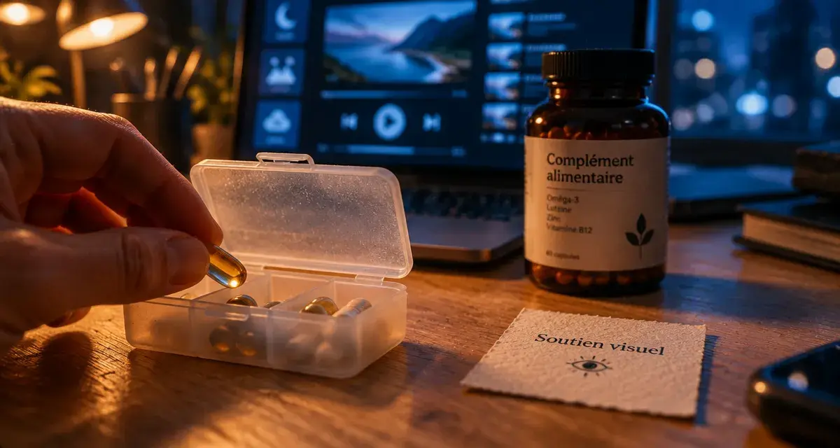 Complément alimentaire vision : dosage en pilulier et capsules