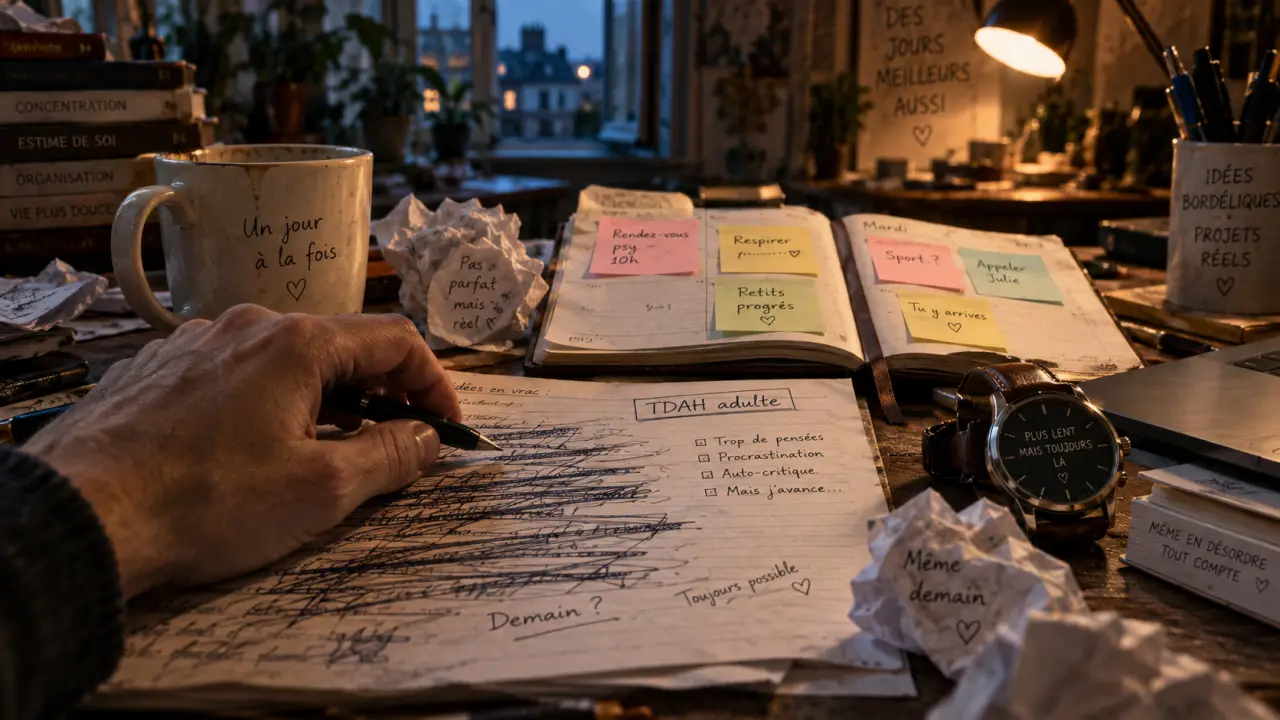 tdah chez l’adulte : fatigue, oublis et retentissement au quotidien sur un bureau